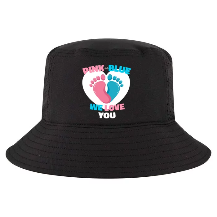 Pink Or Blue We Love You Gender Reval Cool Comfort Performance Bucket Hat