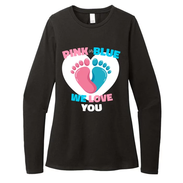 Pink Or Blue We Love You Gender Reval Womens CVC Long Sleeve Shirt