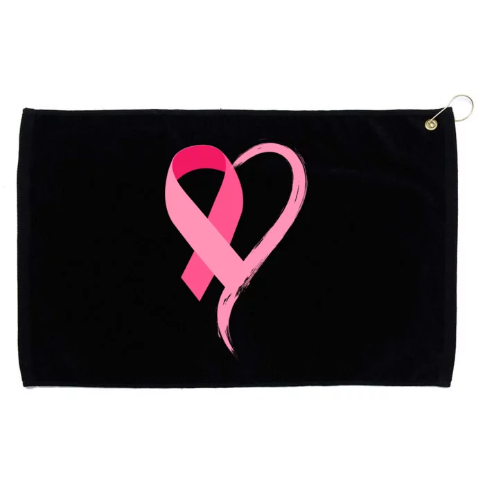 Pink Ribbon Of Love Breast Cancer Awareness Grommeted Golf Towel