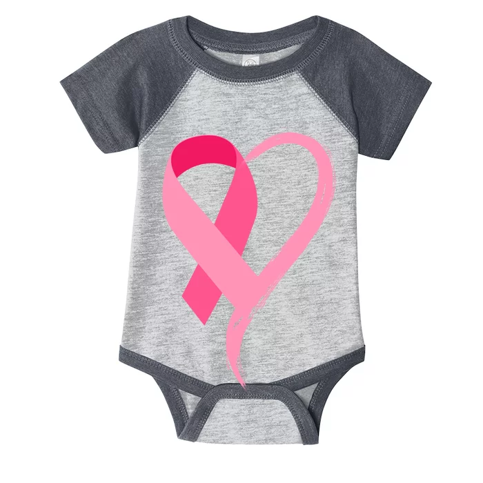 Pink Ribbon Of Love Breast Cancer Awareness Infant Baby Jersey Bodysuit