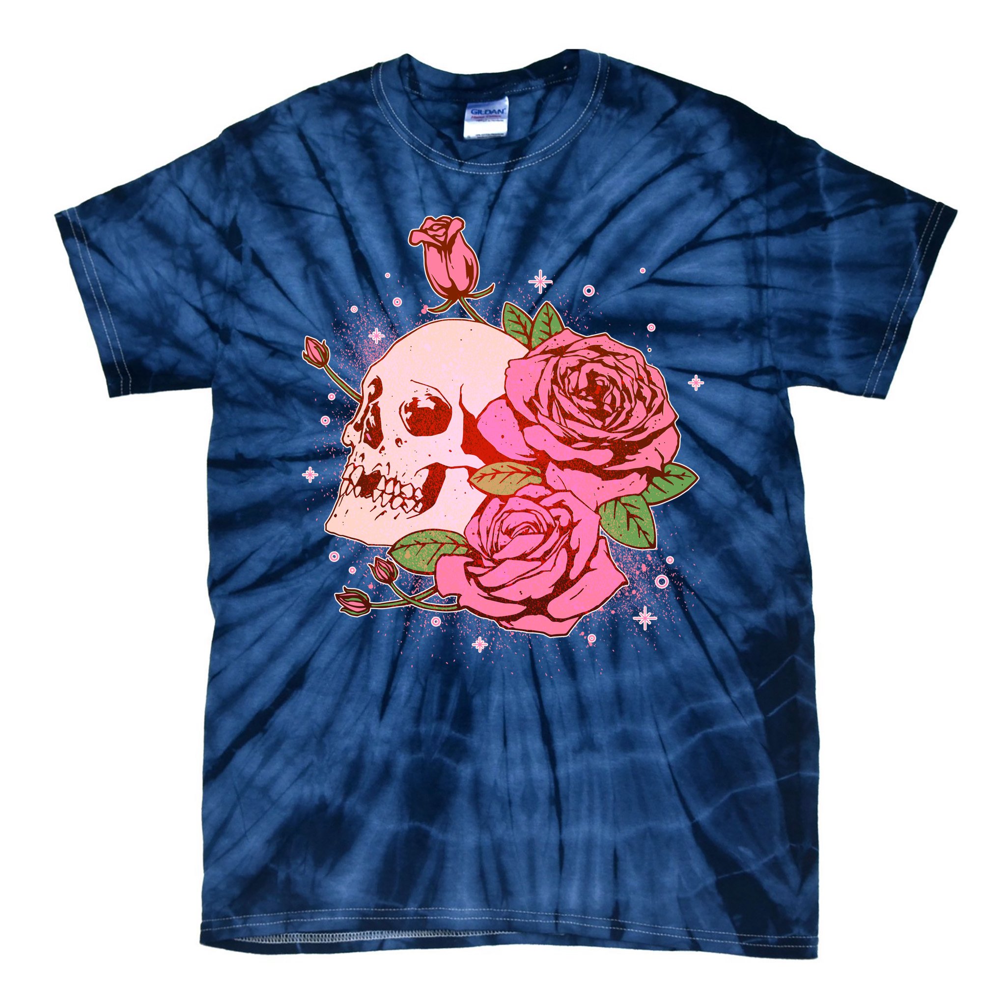 Grateful Dead - Skull and Roses Tie Dye T Shirt