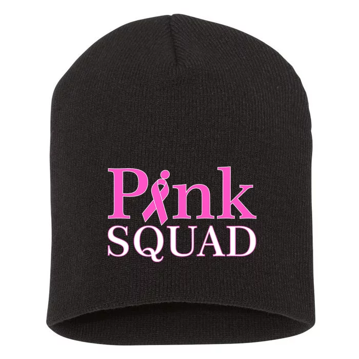 Pink Squad Short Acrylic Beanie