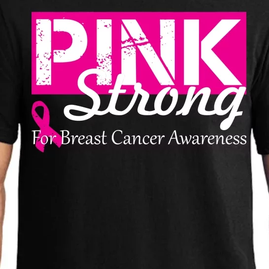 Pink Strong For Breast Cancer Awareness Pajama Set