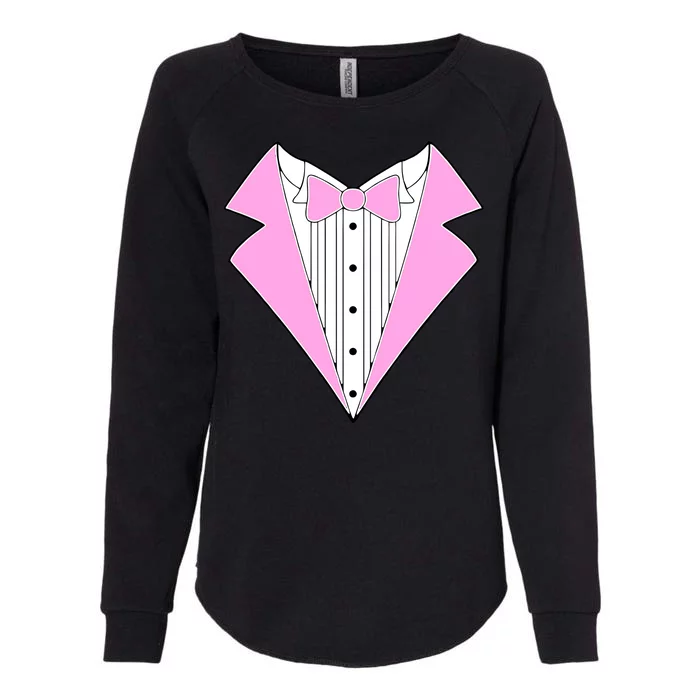 Pink Tux Party Tuxedo Womens California Wash Sweatshirt