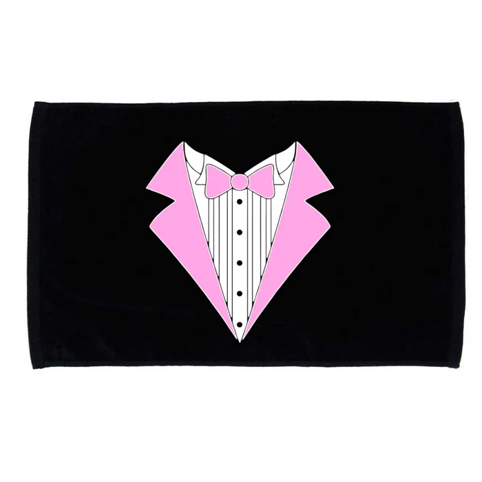 Pink Tux Party Tuxedo Microfiber Hand Towel