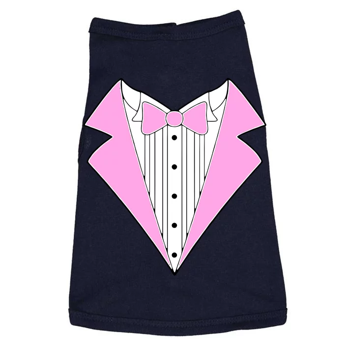 Pink Tux Party Tuxedo Doggie Tank