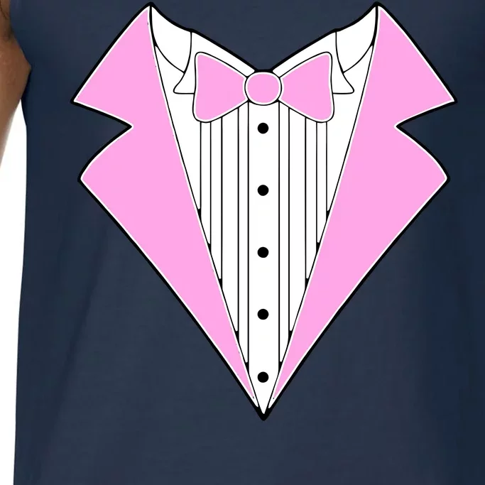 Pink Tux Party Tuxedo Comfort Colors® Tank Top