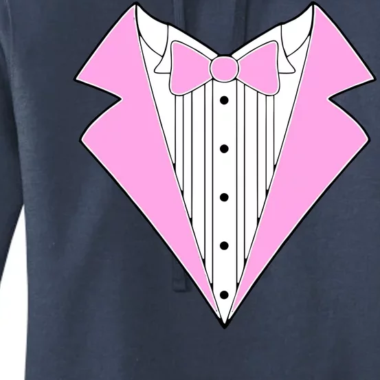 Pink Tux Party Tuxedo Women's Pullover Hoodie