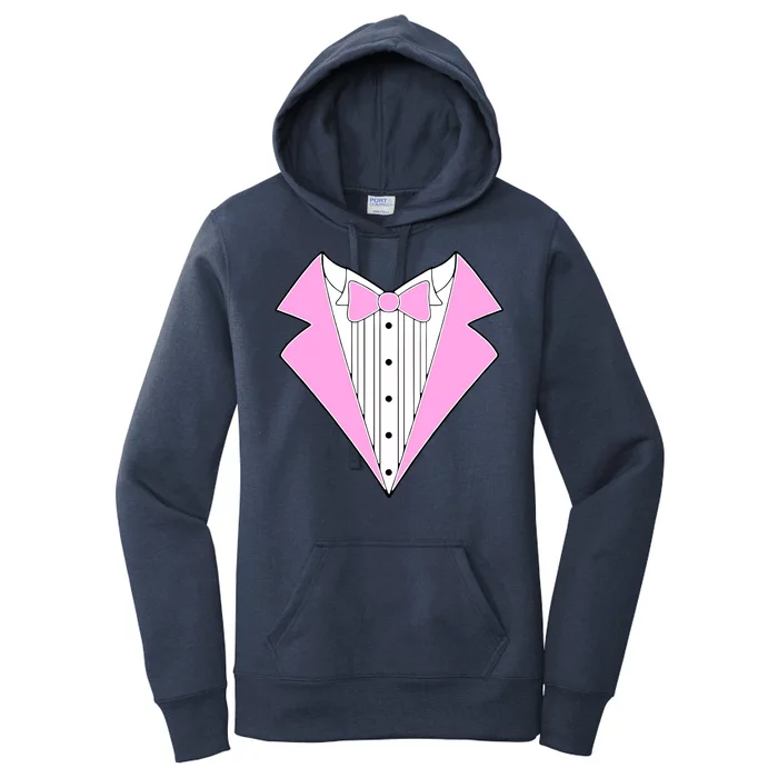 Pink Tux Party Tuxedo Women's Pullover Hoodie