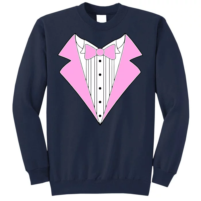 Pink Tux Party Tuxedo Tall Sweatshirt