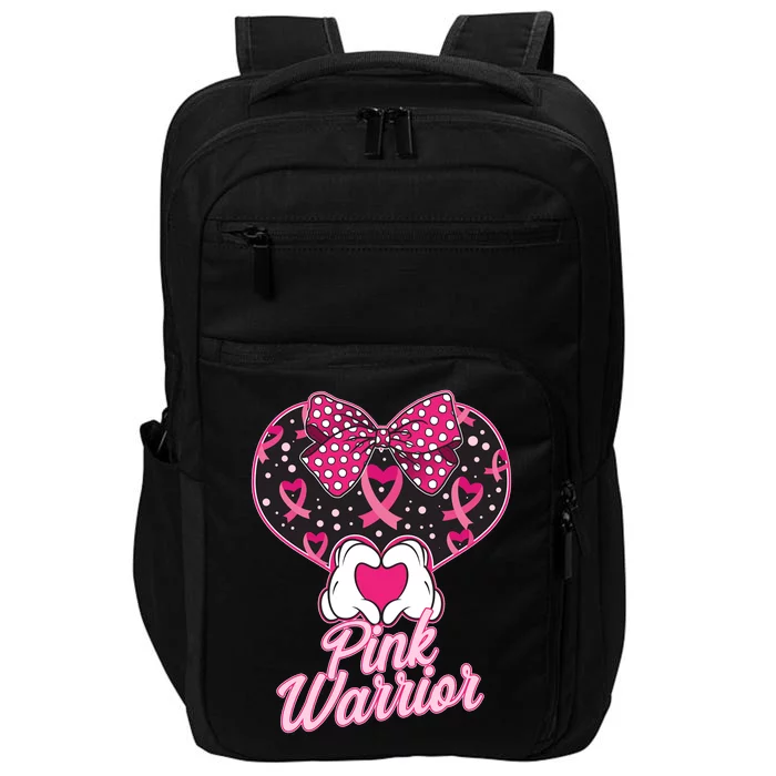 Pink Warrior Breast Cancer Awareness Impact Tech Backpack