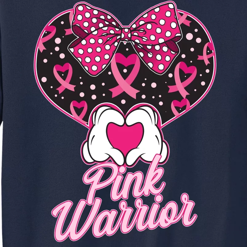 Pink Warrior Breast Cancer Awareness Tall Sweatshirt