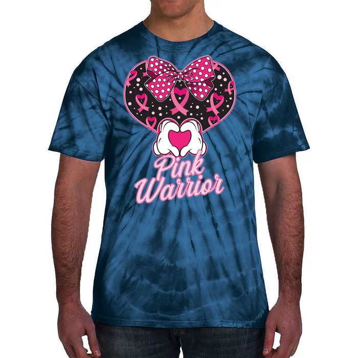 Pink Warrior Breast Cancer Awareness Tie-Dye T-Shirt