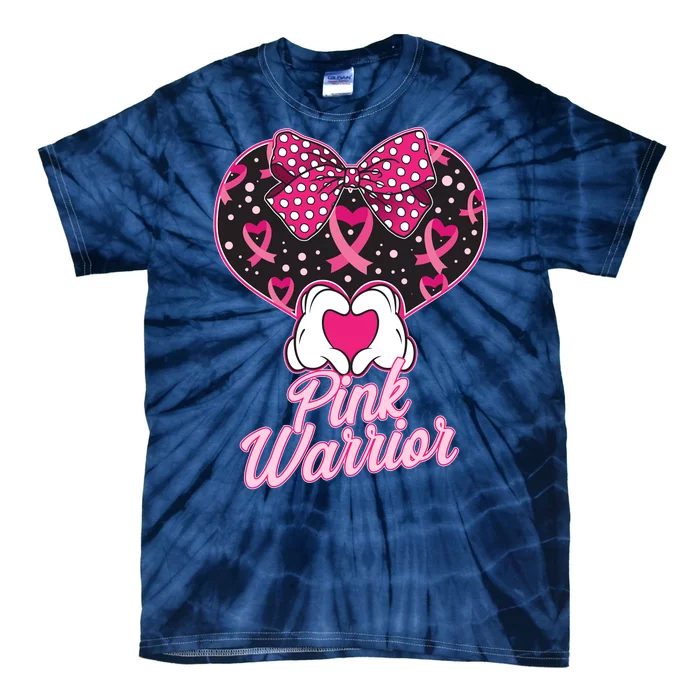 Pink Warrior Breast Cancer Awareness Tie-Dye T-Shirt