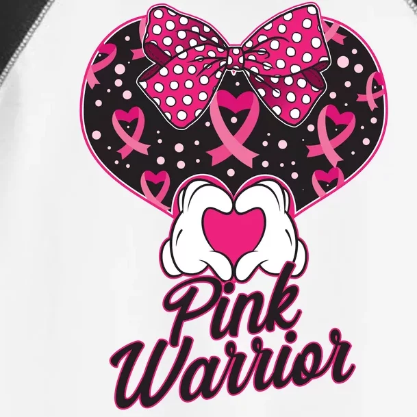 Pink Warrior Breast Cancer Awareness Toddler Fine Jersey T-Shirt