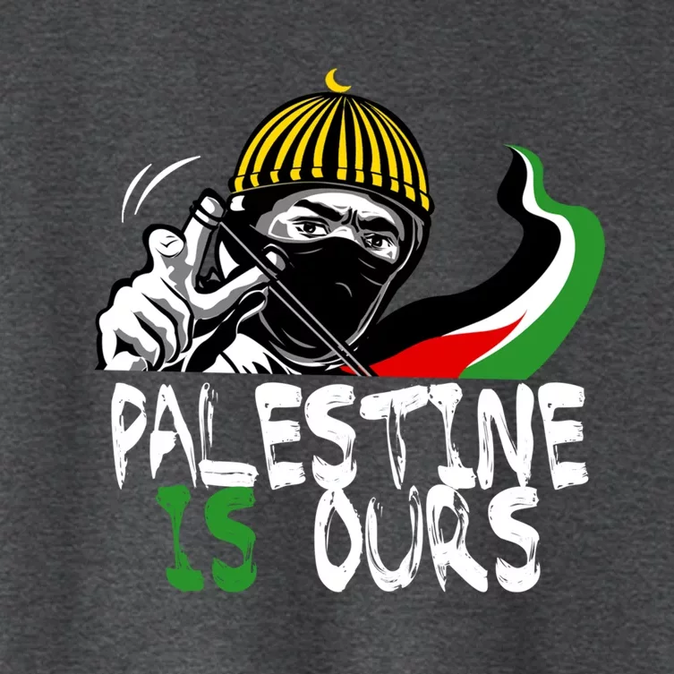 Palestine Is Ours Free Palestine Rights Matter Gift Women's Crop Top Tee