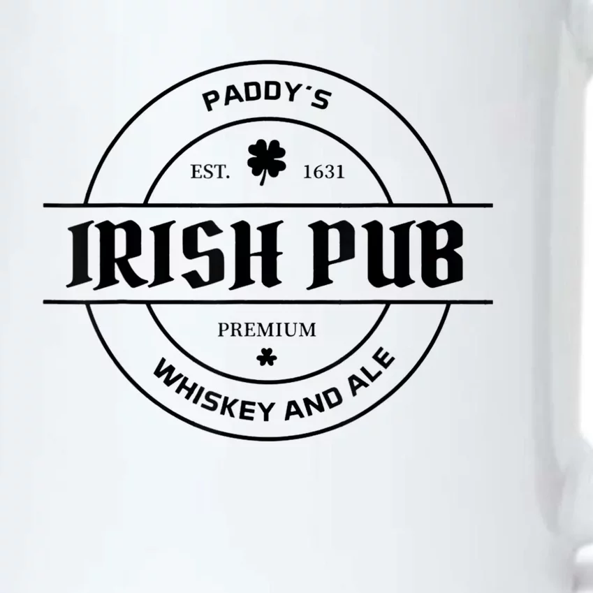 Paddy's Irish Pub Whiskey And Ale St Patrick's Day Black Color Changing Mug