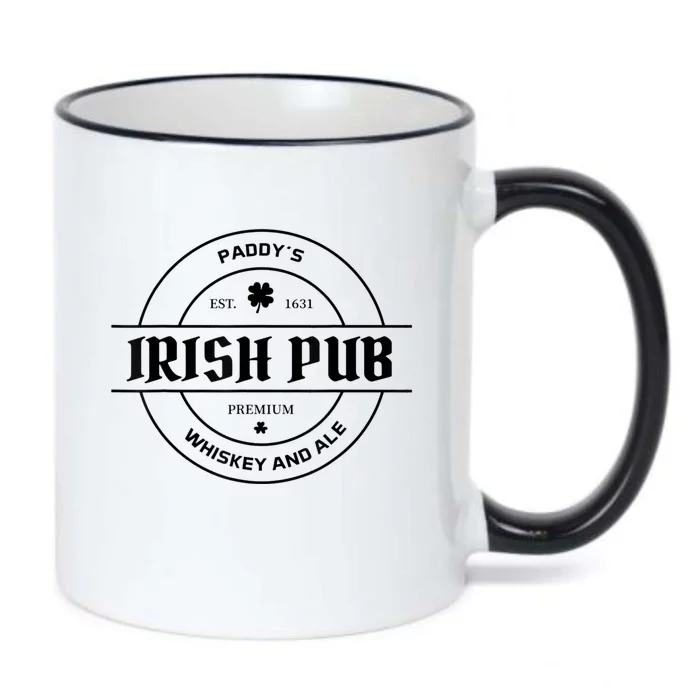 Paddy's Irish Pub Whiskey And Ale St Patrick's Day Black Color Changing Mug