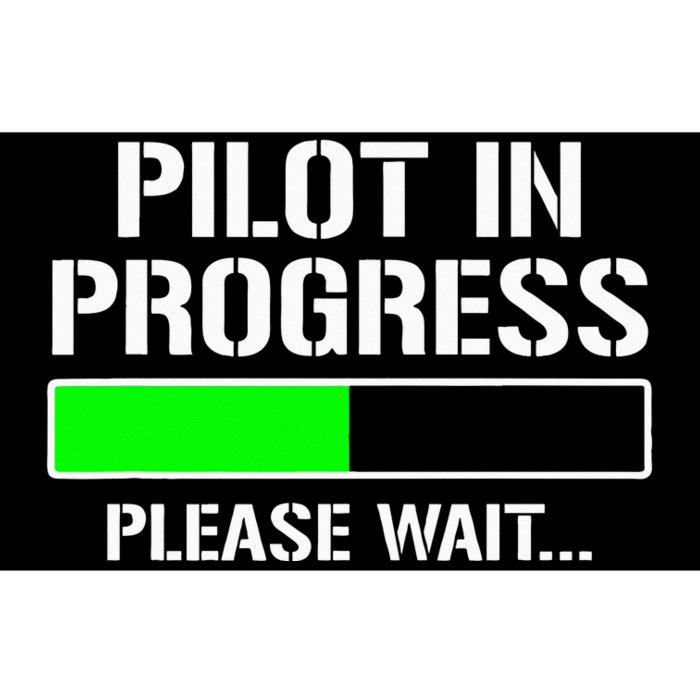 Pilot In Progress Funny Flight School Student Bumper Sticker