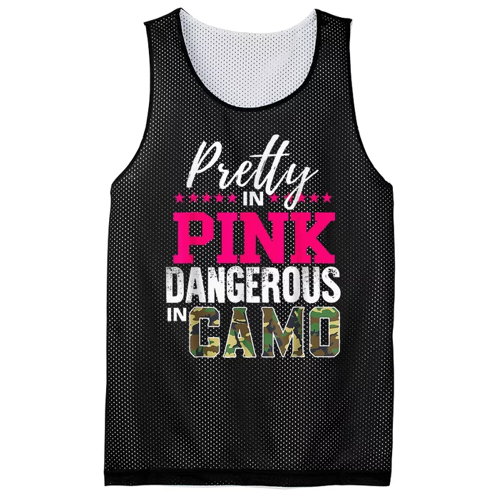 Pretty In Pinks D.Angerous In Camo Hunting Mesh Reversible Basketball Jersey Tank