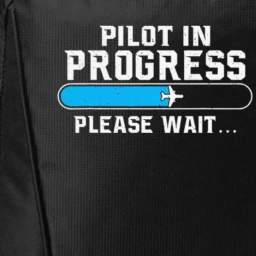 Pilot In Progress Airline Pilot Aviation Aircraft Lover City Backpack