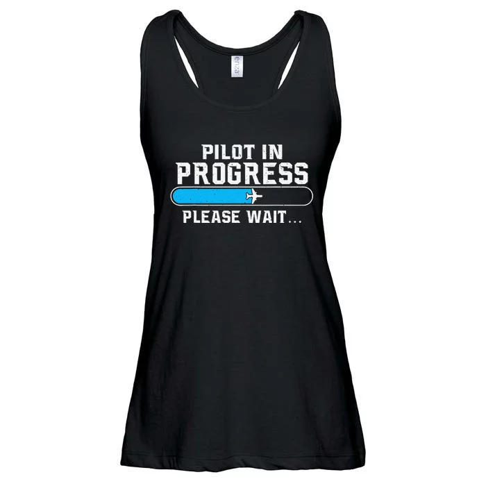 Pilot In Progress Airline Pilot Aviation Aircraft Lover Ladies Essential Flowy Tank