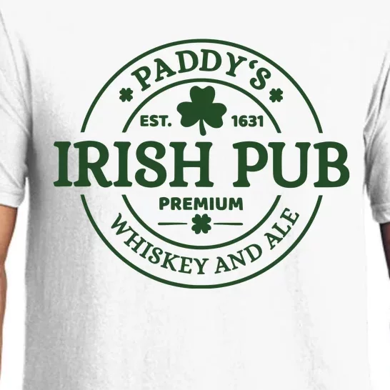 Paddy's Irish Pub Est 1631 Whiskey And Ale Irish St Patrick's Day Pajama Set