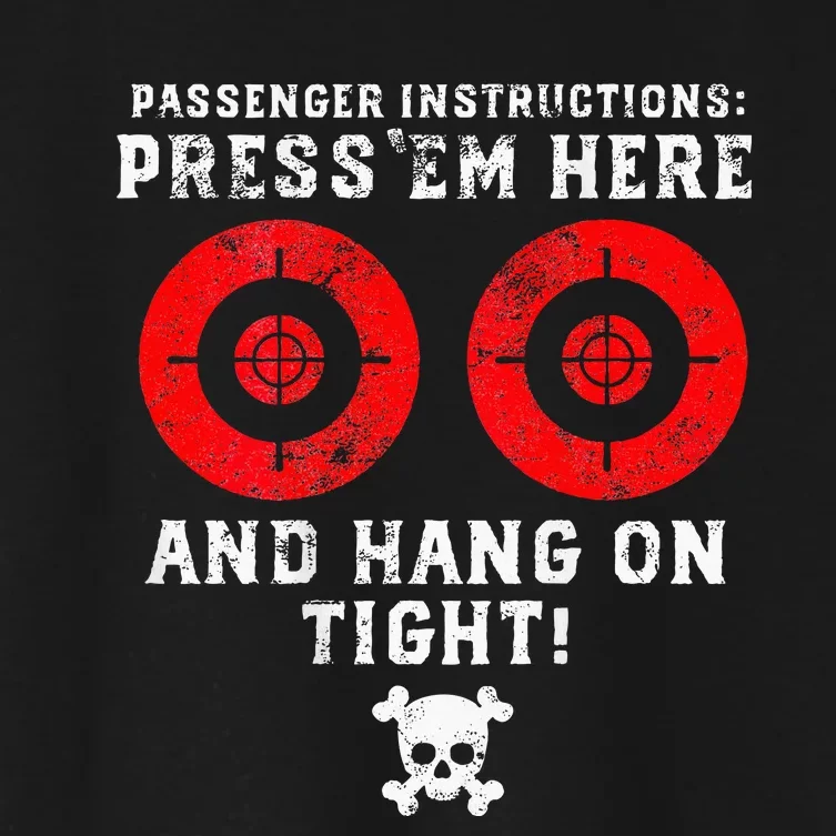 Passenger Instructions Press Em Here Women's Crop Top Tee