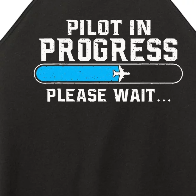 Pilot In Progress Airline Pilot Aviation Aircraft Lover Women’s Perfect Tri Rocker Tank