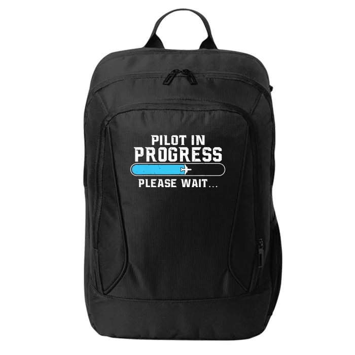 Pilot In Progress Airline Pilot Aviation Aircraft Lover City Backpack