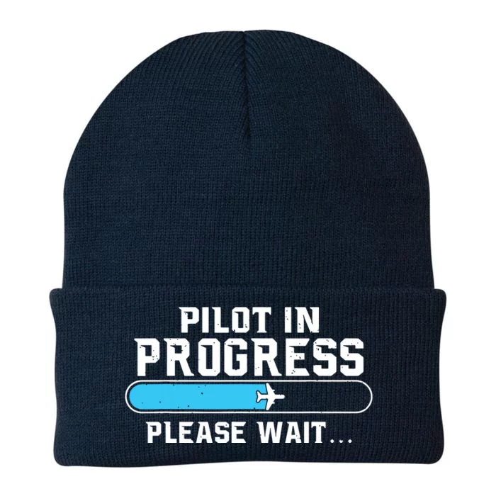 Pilot In Progress Airline Pilot Aviation Aircraft Lover Knit Cap Winter Beanie