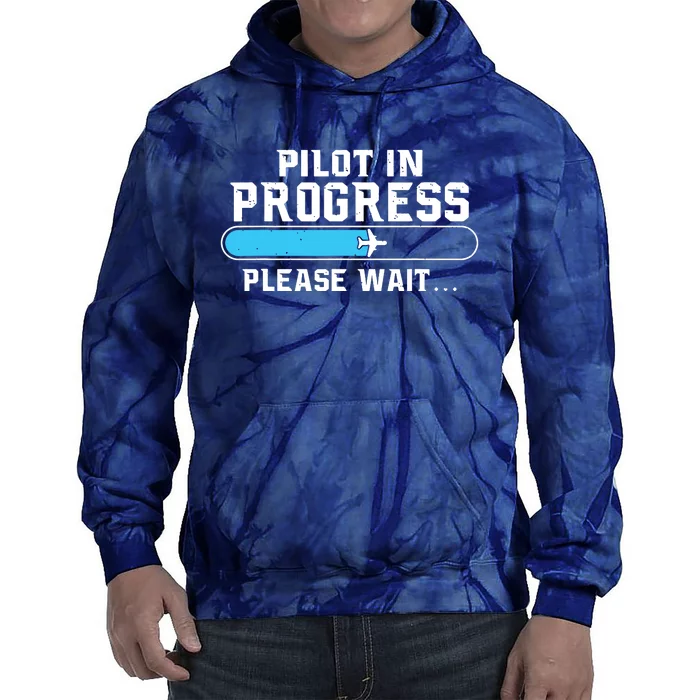 Pilot In Progress Airline Pilot Aviation Aircraft Lover Tie Dye Hoodie