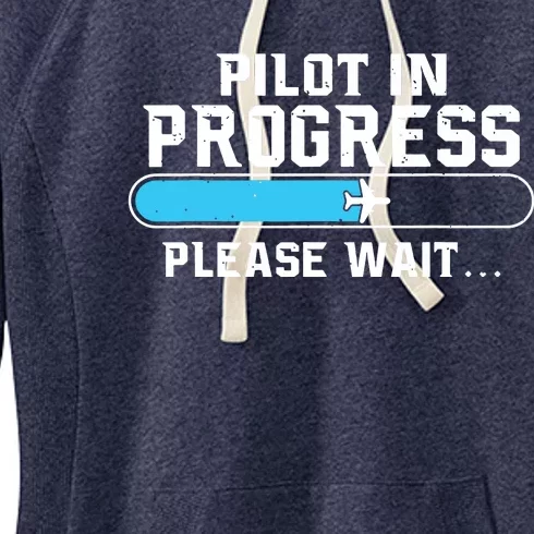 Pilot In Progress Airline Pilot Aviation Aircraft Lover Women's Fleece Hoodie