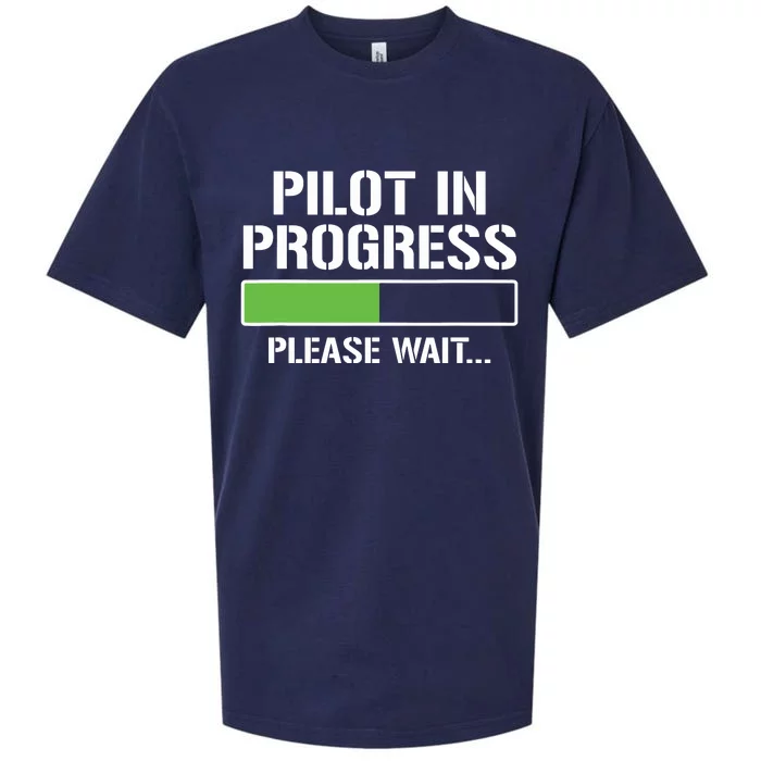 Pilot In Progress Funny Flight School Student Sueded Cloud Jersey T-Shirt