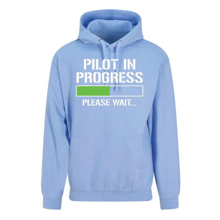 Pilot In Progress Funny Flight School Student Unisex Surf Hoodie