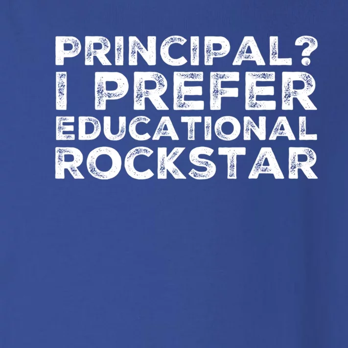 Principal I Prefer Educational Rockstar Gift Toddler Long Sleeve Shirt