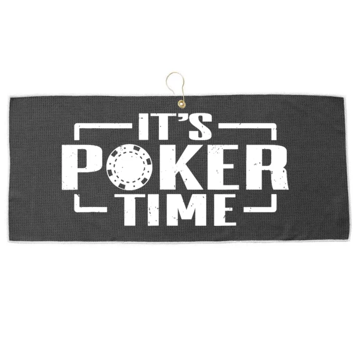 Poker - It's Poker time Large Microfiber Waffle Golf Towel