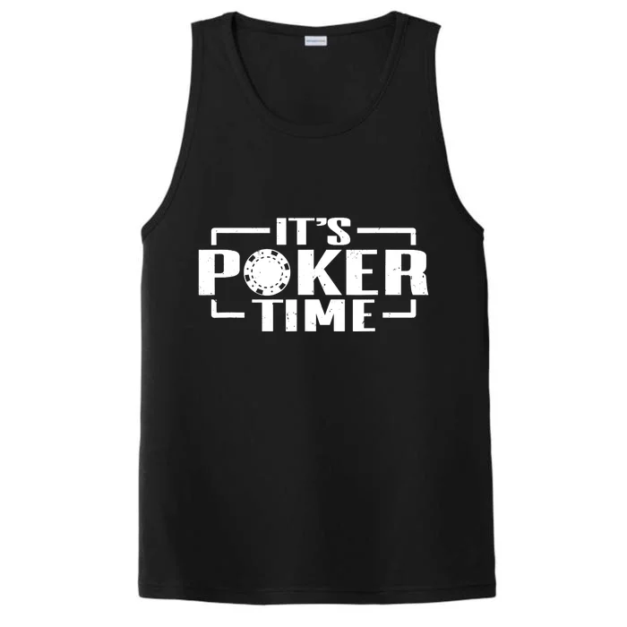 Poker - It's Poker time Performance Tank