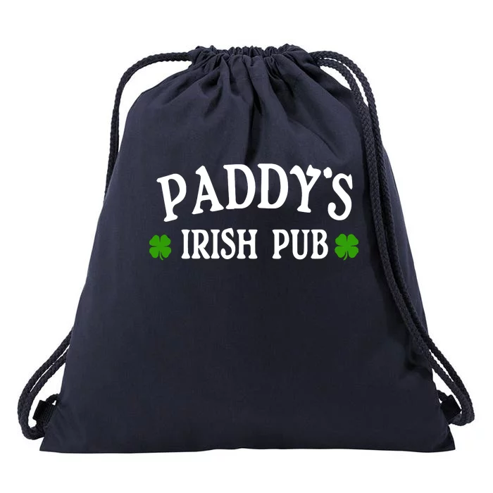 Paddy's Irish Pub St. Patrick's Day Drawstring Bag