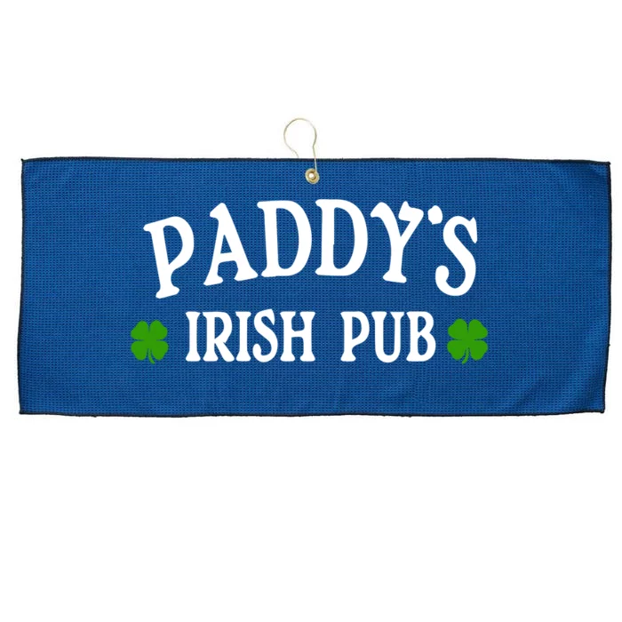 Paddy's Irish Pub St. Patrick's Day Large Microfiber Waffle Golf Towel