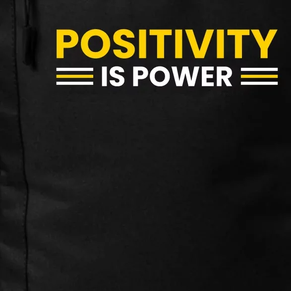 Positivity Is Power Typography Daily Commute Backpack