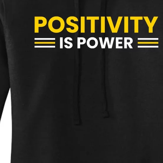 Positivity Is Power Typography Women's Pullover Hoodie