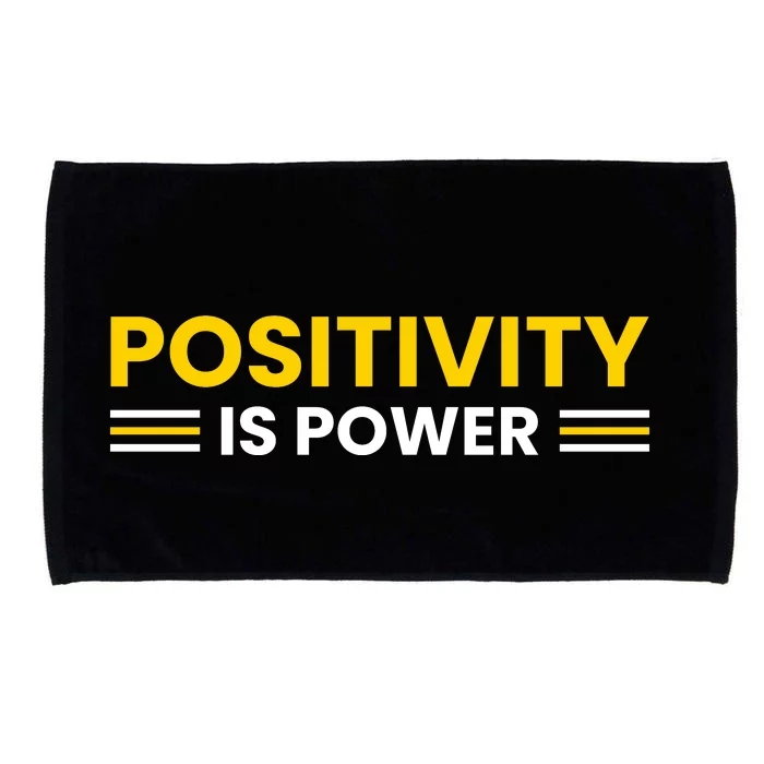 Positivity Is Power Typography Microfiber Hand Towel