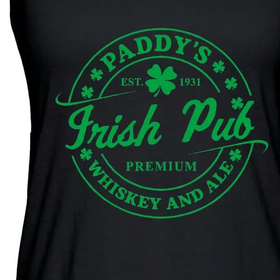 PaddyS Irish Pub Whiskey Beer Ireland St. PatrickS Day Ladies Essential Flowy Tank