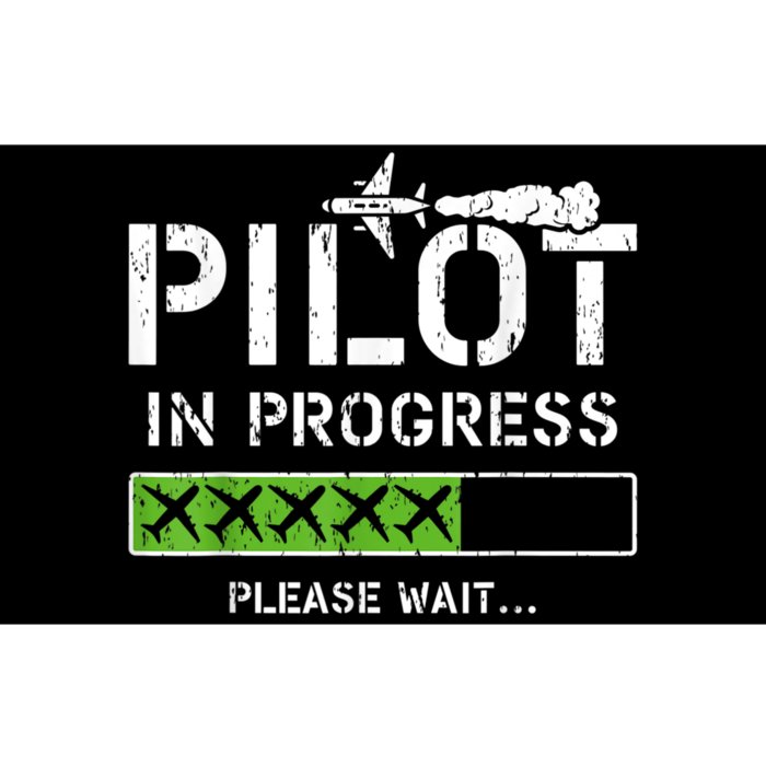 Pilot In Progress Kid Future Pilot Airplane Aviation Flying Bumper Sticker