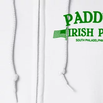 Paddy's Irish Pub Whiskey Stpatrick Day Drinking Pub Full Zip Hoodie