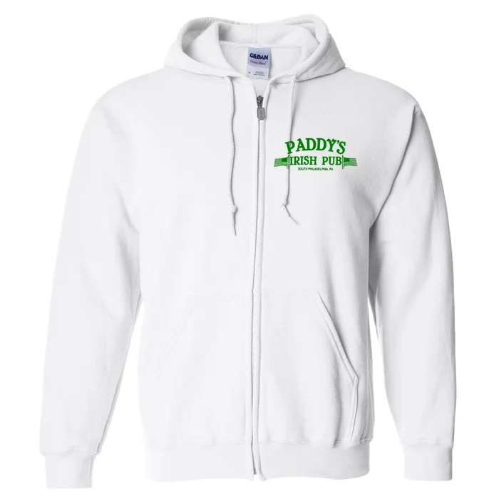 Paddy's Irish Pub Whiskey Stpatrick Day Drinking Pub Full Zip Hoodie