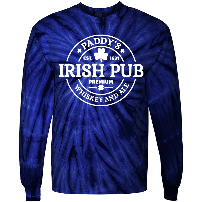 Paddy's Irish Pub Whiskey And Ale Tie-Dye Long Sleeve Shirt