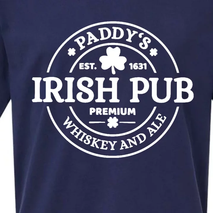 Paddy's Irish Pub Whiskey And Ale Sueded Cloud Jersey T-Shirt