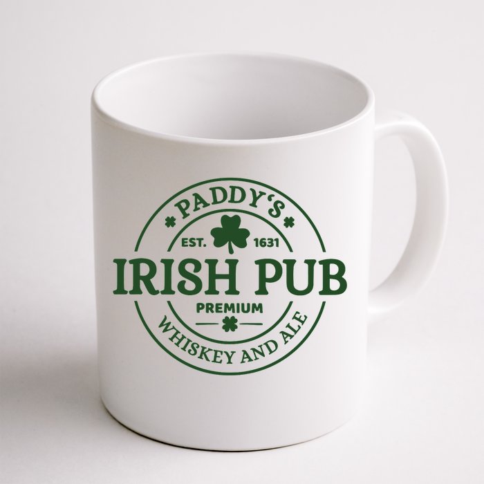 Paddy's Irish Pub Whiskey And Ale Front & Back Coffee Mug